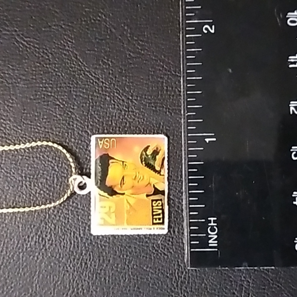 Elvis Stamp Necklace
